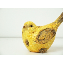 Ptak ceramiczny żółty